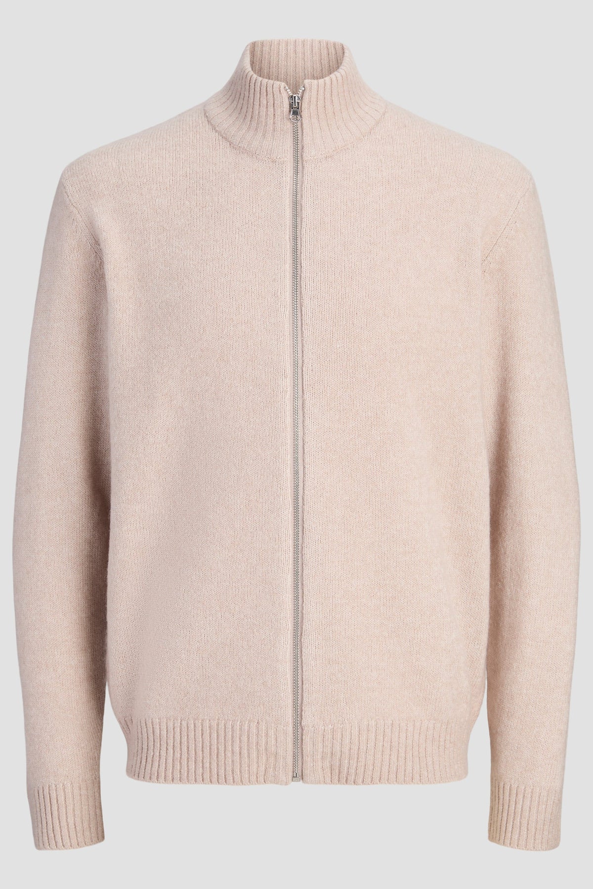 Jack & Jones Soho Ollie Knit High Neck Zip Car Atmosphere