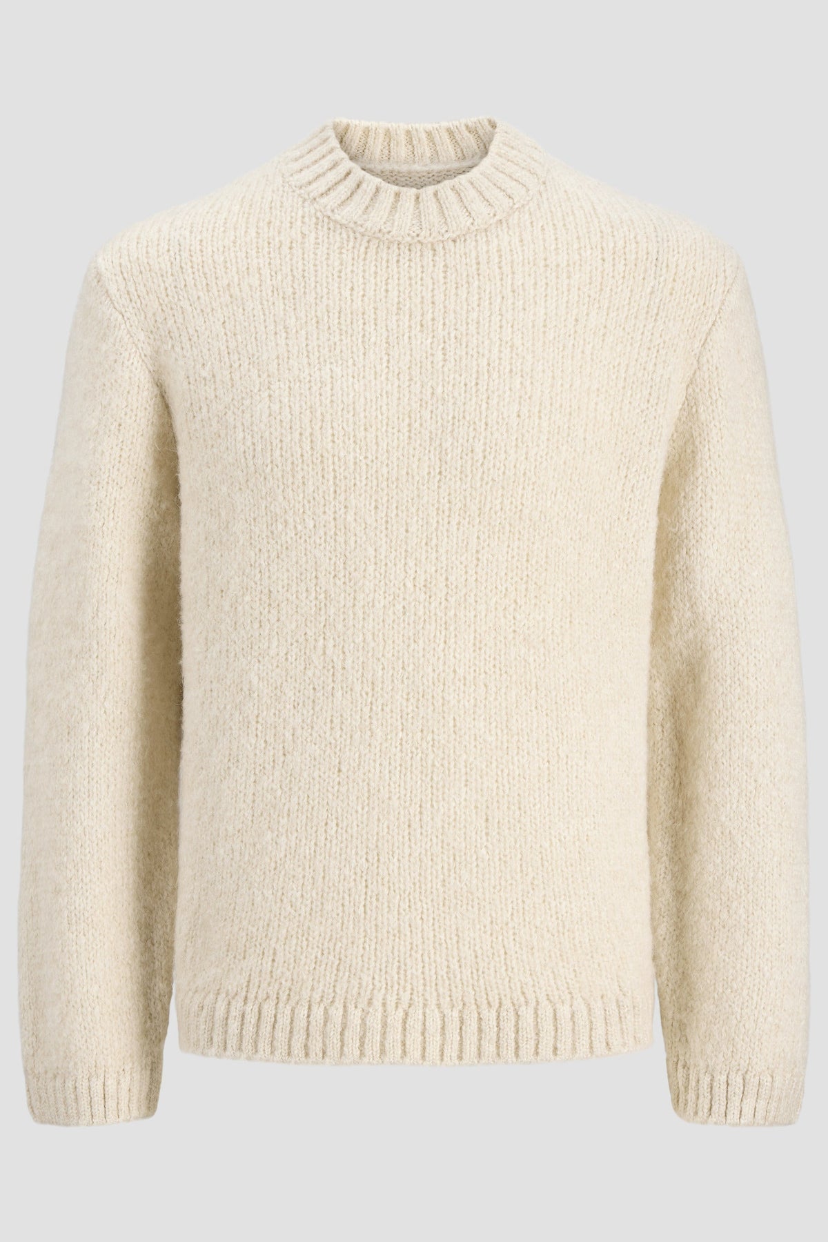 Jack & Jones Salamanco Knit Crew Neck Feather Gray