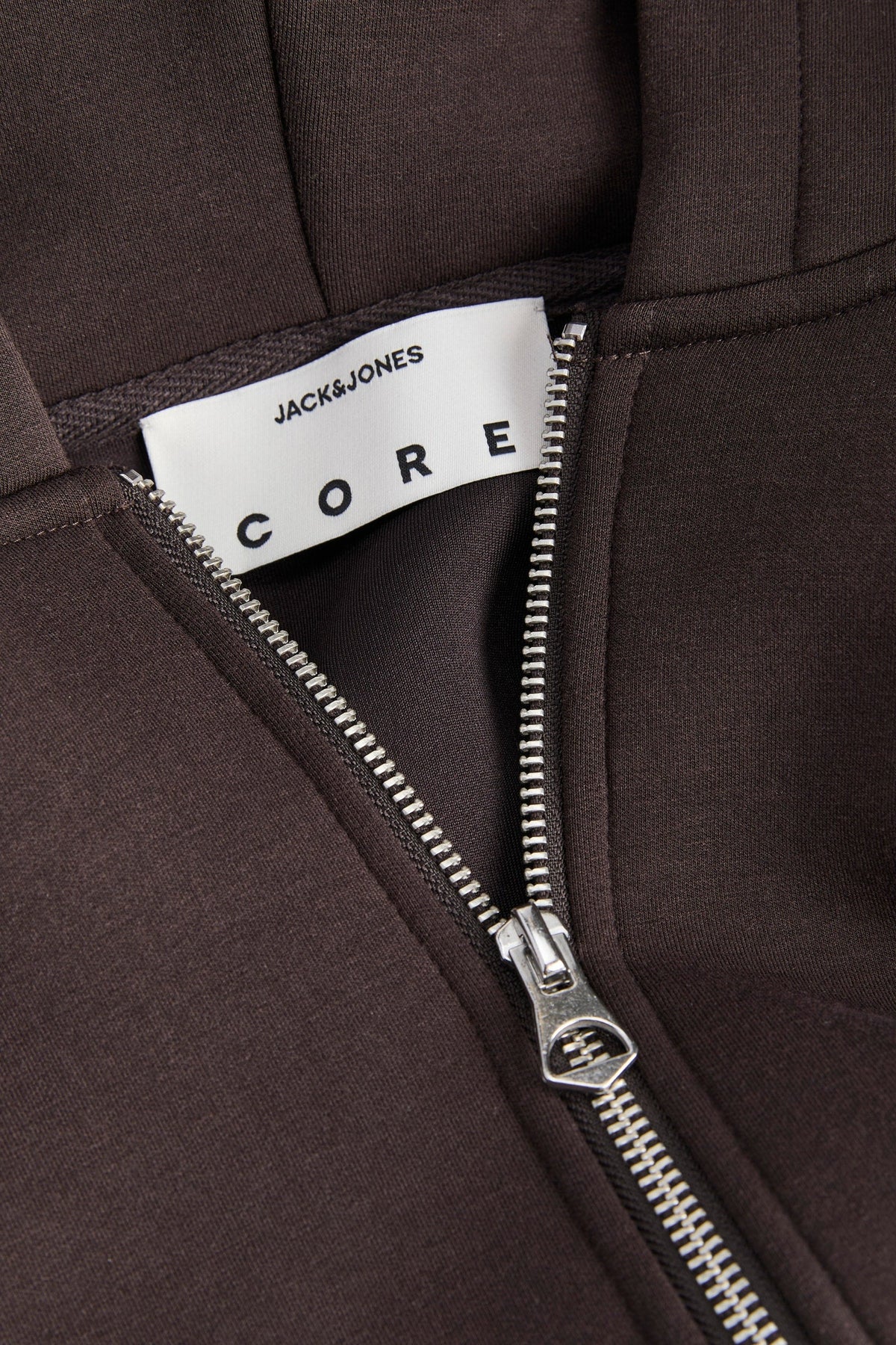 Jack & Jones Legacy Sweat Scuba Zip Hoodie Chocolate Torte