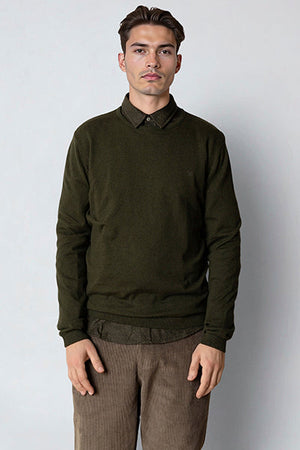 Clean Cut Copenhagen Claude crewneck knit Rosin melange