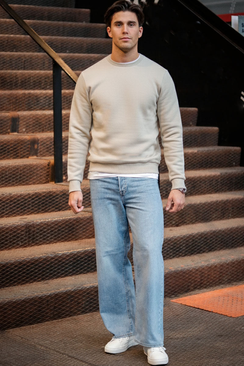 ONLY & SONS Ceres Crew Neck Sweat Silver Lining