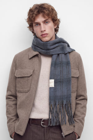 Jack & Jones Norrebro Chunky Scarf Asphalt