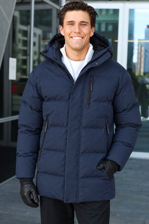 Jack & Jones Trace Alpha Long Puffer Sky Captain