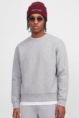 Jack & Jones Legacy Scuba Sweat Crewneck Light Grey Melange