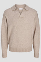 Jack & Jones Soho Ollie Knit Split Neck Atmosphere