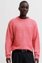 Jack & Jones Soho Ollie Knit Crew Neck Fuchsia Rose