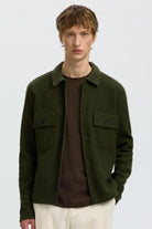 Selected Nealy Knit Reg Workwear Cardi Forest Night
