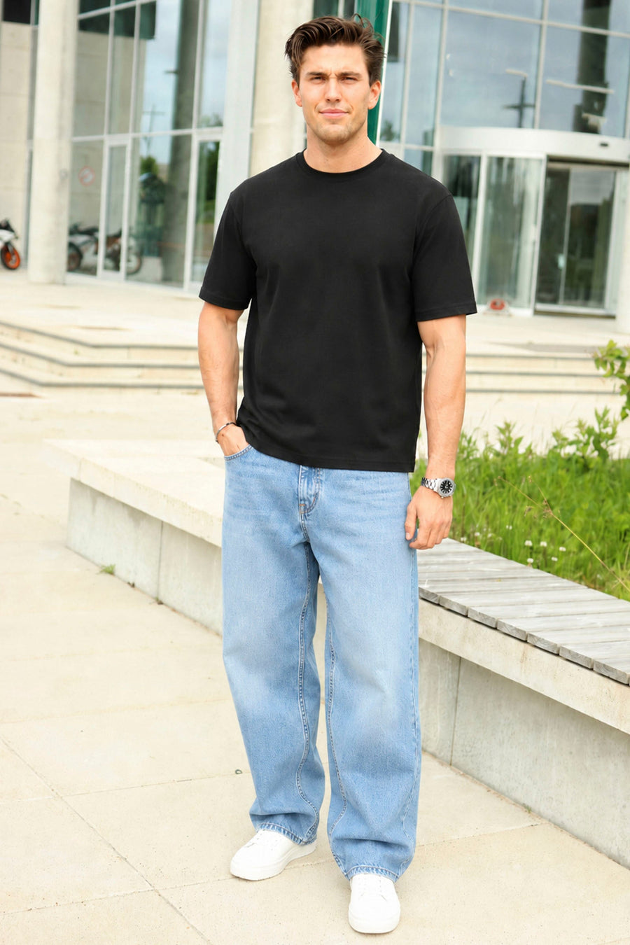 Only & Sons Caspian Airflex SS Reg Tee Black
