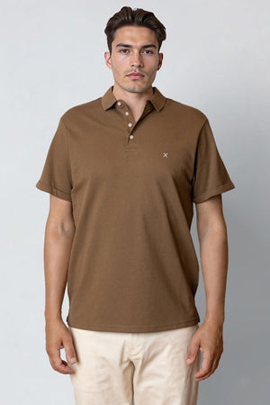 Clean Cut Copenhagen Silkeborg Stretch Polo Shitake