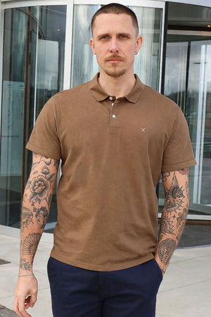 Clean Cut Copenhagen Silkeborg Stretch Polo Shitake