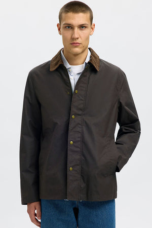 Selected Walter Waxed Cotton Jacket Delicioso