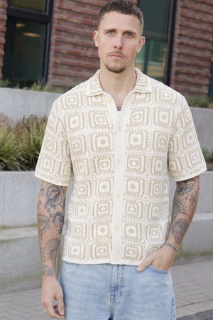 Only & Sons Bart Rlx 5 Chemise Tricot Egret