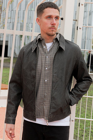 Jack & Jones Casablanca PU Jacket Black