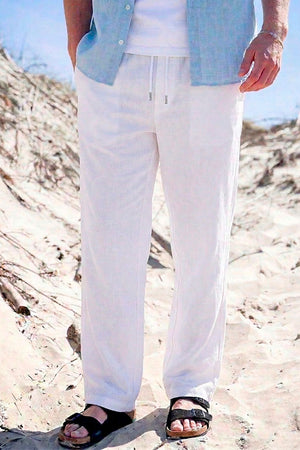 Solid Taiz Pants White