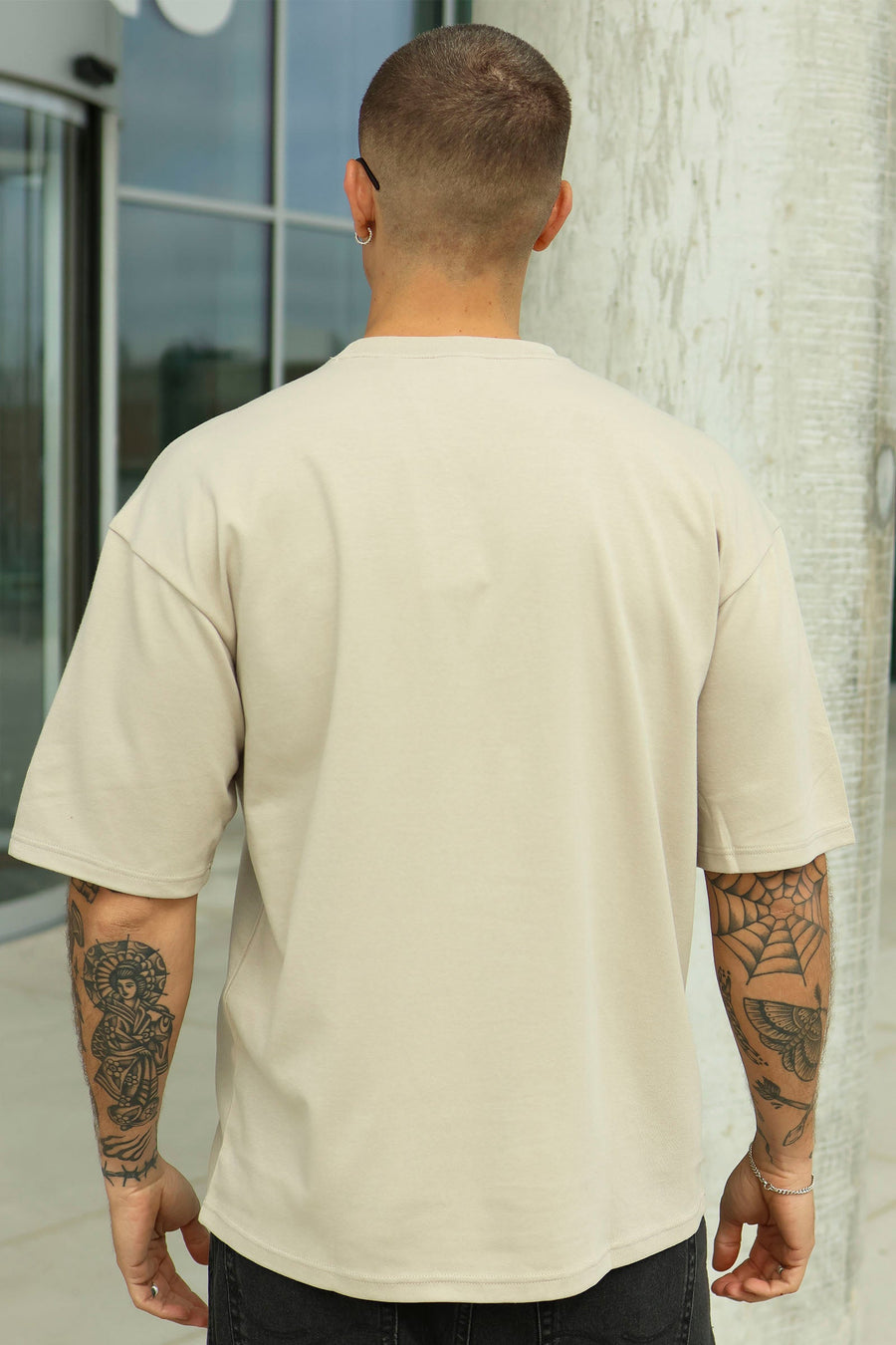 Only & Sons Caspian Airflex Boxy SS Tee Silver Lining