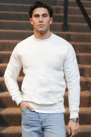 Only & Sons Ceres Crew Neck Cloud Dancer Sweatshirt