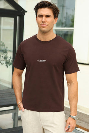 Jack & Jones Soho Tee SS Crew Neck Bitter Chocolate