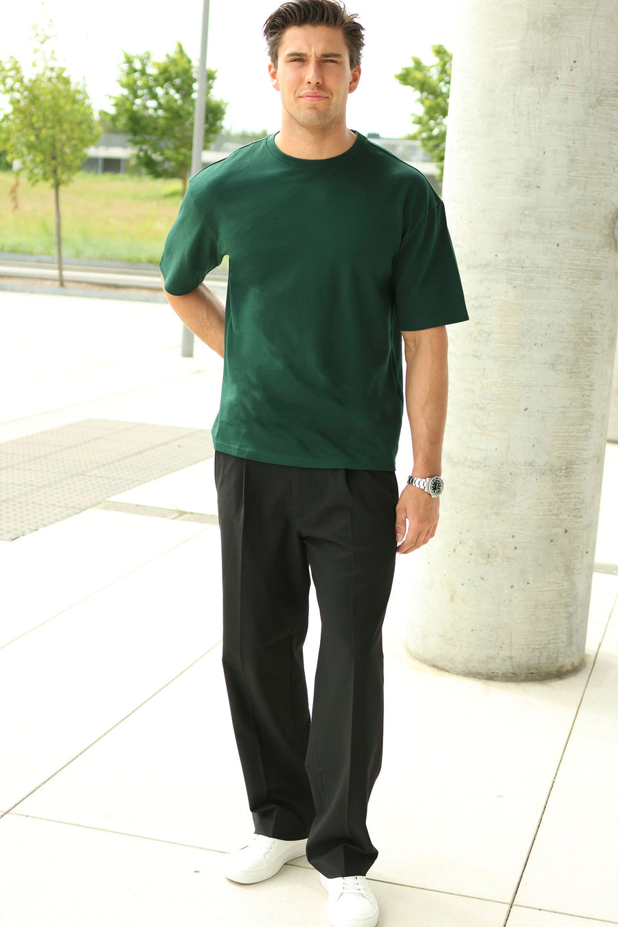 Only & Sons Caspian Airflex Boxy SS Tee Pine Grove