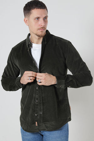 ONLY & SONS Michael Regular Fit Stretch Cord Shirt LS Rosin