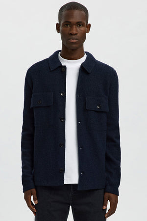 Selected Nealy LS Knit Cardigan Sky Captain