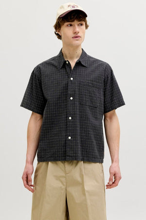 Jack & Jones Riviera Linen Blend Shirt SS LN Black