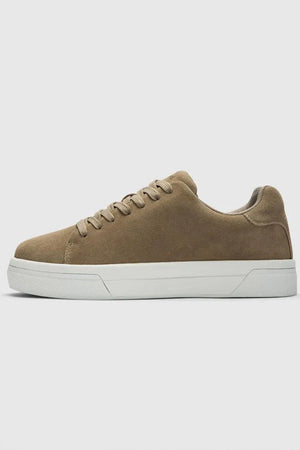 Selected David Chunky Suede Sneaker 2.0 Greige