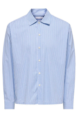 Only & Sons Opaline Relax  Ls Shirt Bright White