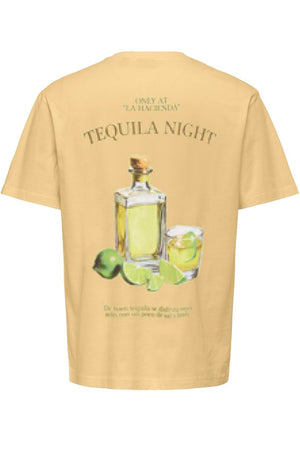 Only & Sons Fred Life Rlx Ss Print Tee Sunlight