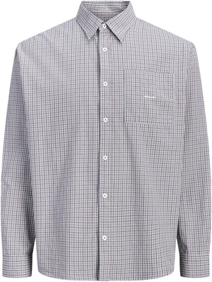 Jack & Jones Legacy Loose Check Shirt LS Dove