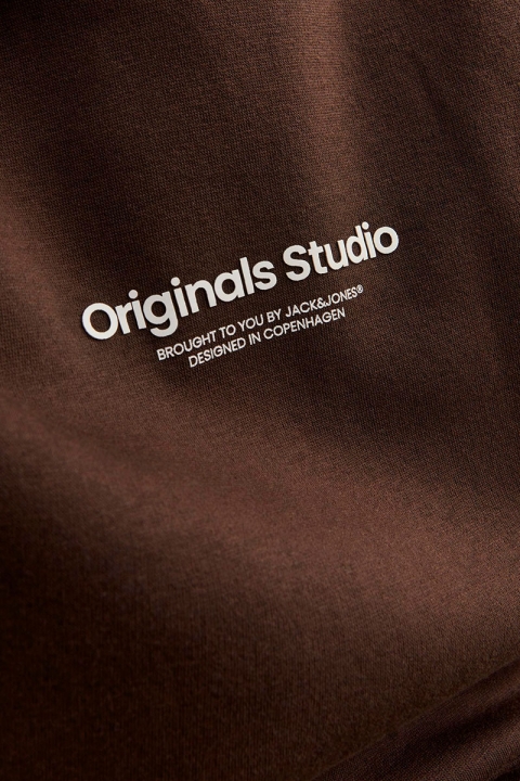 Jack & Jones Vesterbro Hoodie Sweat Chocolate Brown