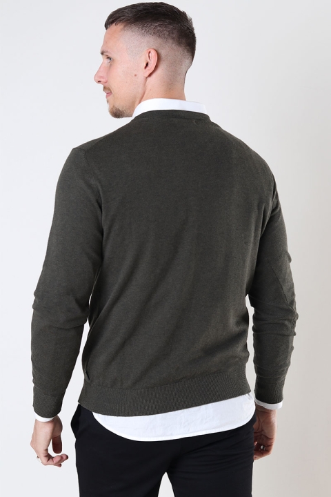 Jack & Jones EMIL KNIT CREW NECK Olive Night