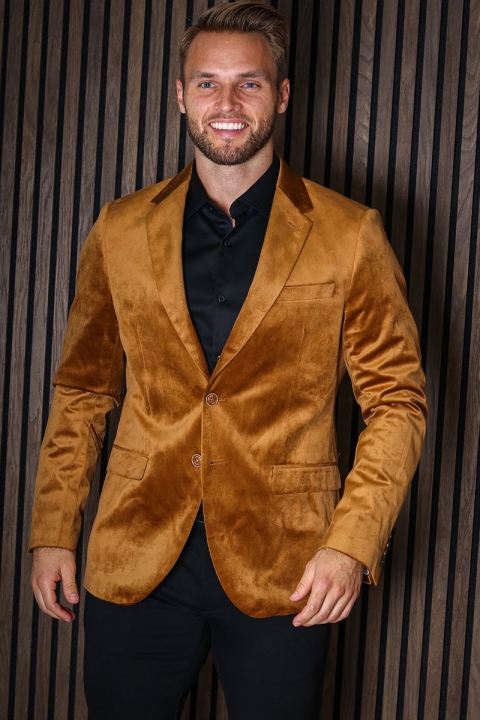 JEFF George Velour Blazer Rubber