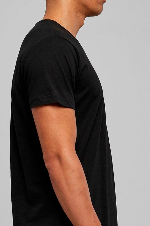 URBAN CLASSICS Shaped Long Tee Black