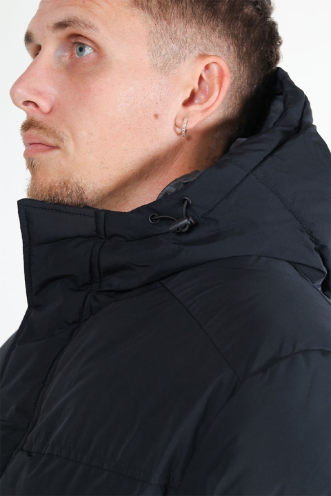 Jack & Jones Bradley Long Puffer Hood Black