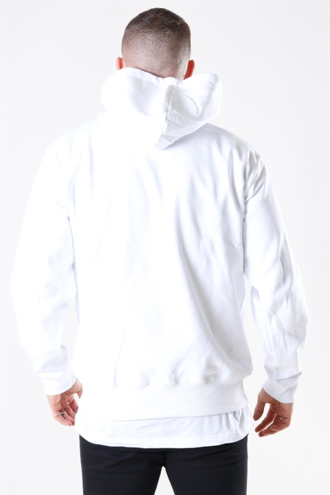 Basic Brand Hooded Sweatshirts White