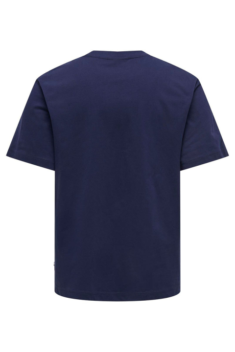 ONLY & SONS Fred Basic Oversize Tee Evening Blue