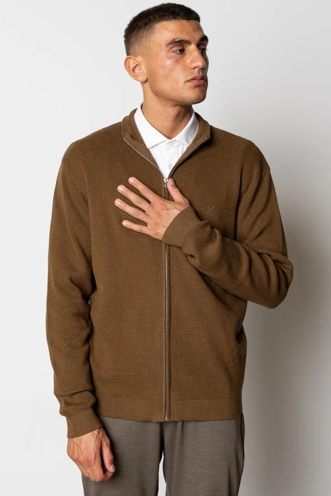 Clean Cut Copenhagen Oscar Cardigan Brown Melangè