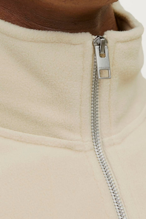 Jack & Jones Vesterbro Fleece Half Zip Oatmeal