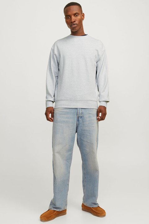 Jack & Jones Charge Sweat Crewneck Loose Fit White Melange