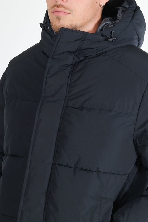 Jack & Jones Bradley Long Puffer Hood Black