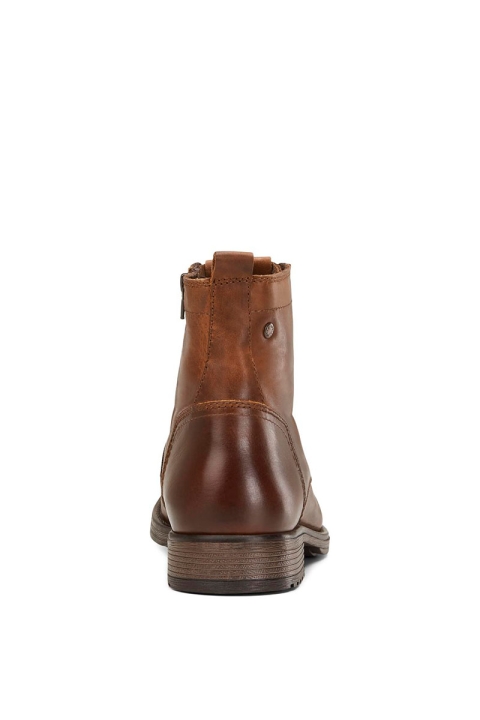 Jack & Jones RUSSEL LEATHER BOOTS Cognac