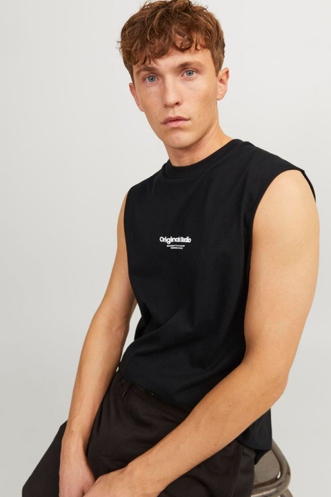 Jack & Jones Vesterbro Sleeveless Tee Black