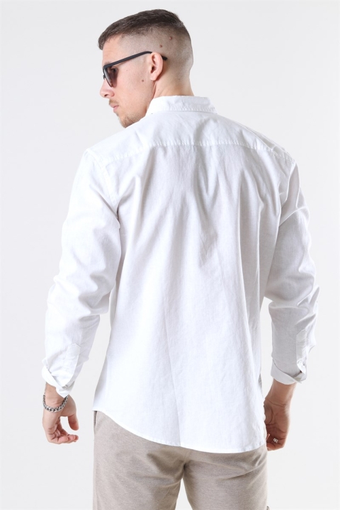 Clean Cut Copenhagen Cotton Linen Chemises White