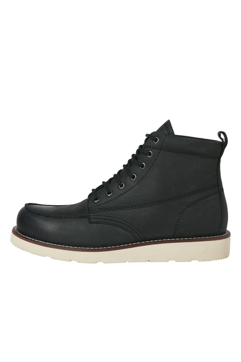 Jack & Jones Toronto Leather Boots Black