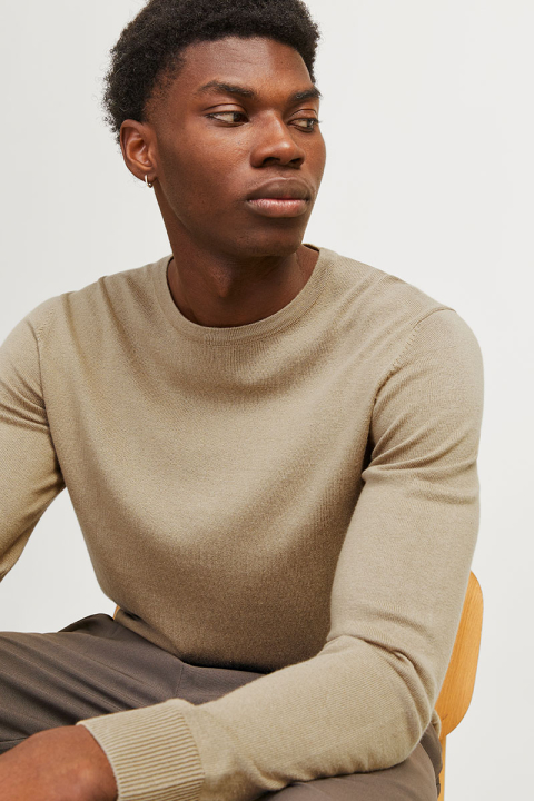 Jack & Jones Emil Knit Crew Neck Coriander