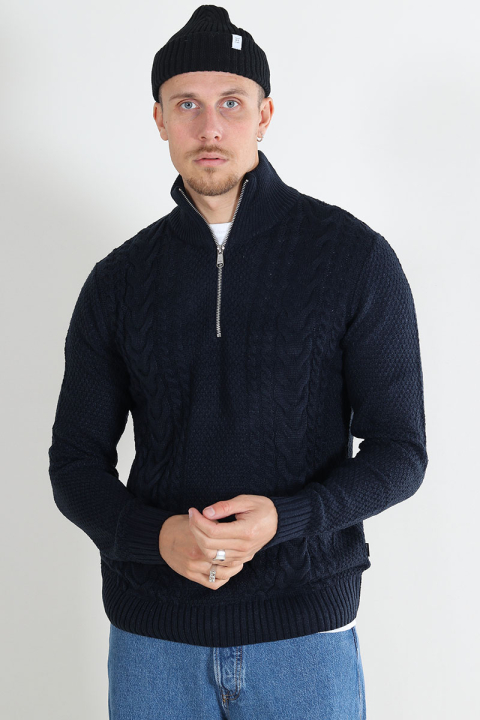 Jack & Jones Craig Knit Half Zip Sky Captain