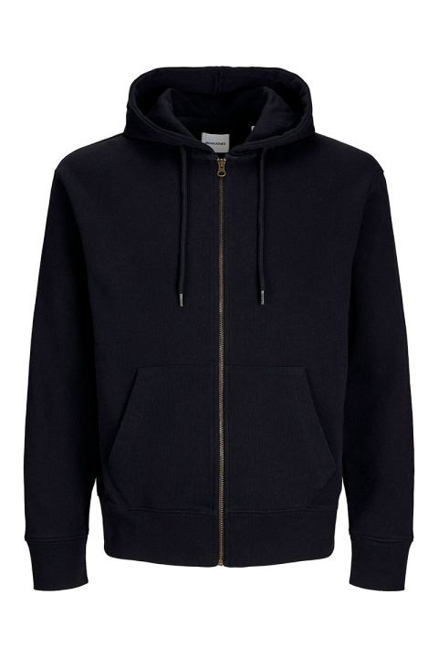 Jack & Jones Charge Zip Sweat Loose Fit Black