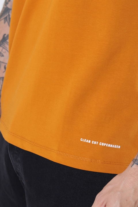 Clean Cut Copenhagen Patrick Organic Tee Rust Orange