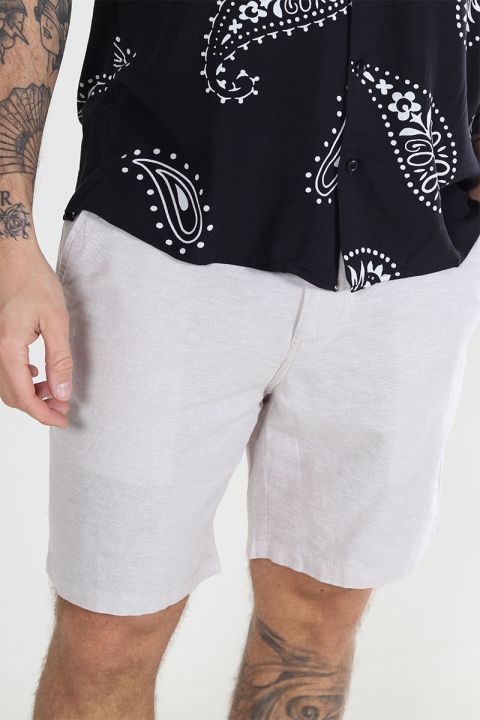 Jack & Jones Kane Summer Linen Jogger Shorts Crockery Melange