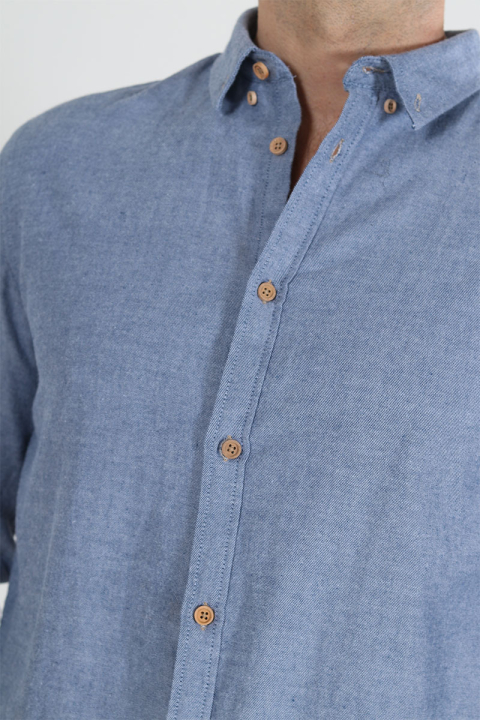 Kronstadt Johan Diego Cotton shirt Navy Mix